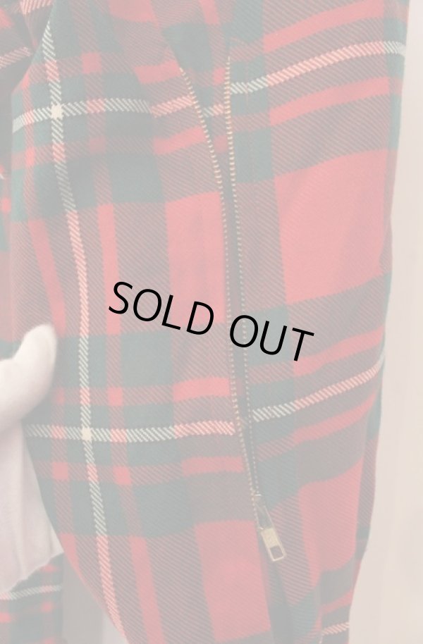 画像6: 【Vintage放出】ヴィヴィアンウエストウッド 中古 / タータンボンテージパンツ 26 レッド  O-25-12-20-044-pa-YM-ZH (6)