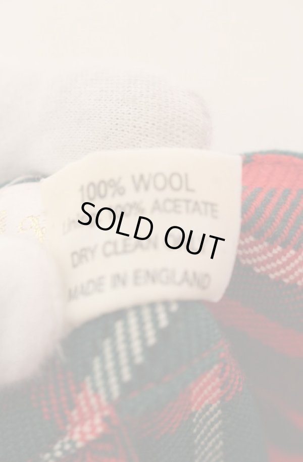 画像8: 【Vintage放出】ヴィヴィアンウエストウッド 中古 / タータンボンテージパンツ 26 レッド  O-25-12-20-044-pa-YM-ZH (8)