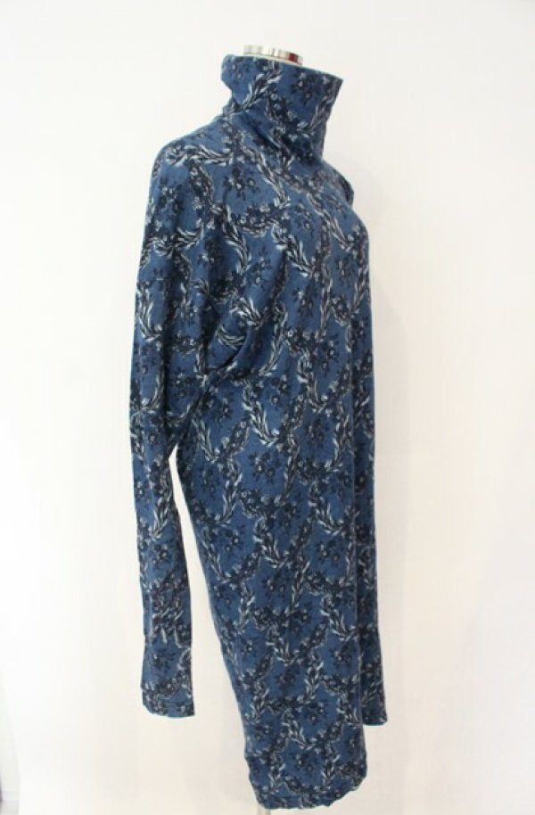 画像2: 【Vintage放出】ヴィヴィアンウエストウッド 中古 / ラプンツェル柄ワンピース M ブルー  O-25-12-20-004-op-YM-OS (2)
