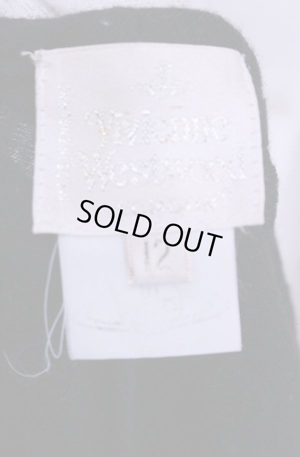 画像5: 【Vintage放出】ヴィヴィアンウエストウッド 中古 / カシュクールワンピース 12 ブラック  O-25-12-20-050-op-IG-OS (5)