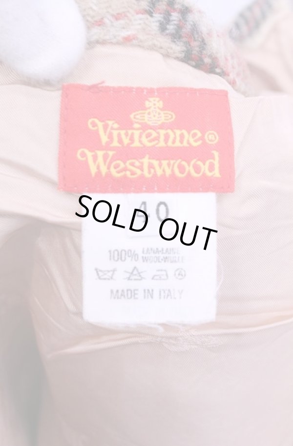 画像8: 【Vintage放出】ヴィヴィアンウエストウッド 中古 / メトロポリタンツイード額縁ウールフラップスカート 40 メトロポリタン  O-25-12-20-051-sk-IG-OS (8)