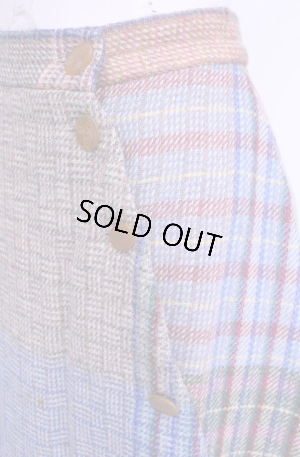 画像3: 【Vintage放出】ヴィヴィアンウエストウッド 中古 / ツイードスカート 10 マルチカラー  O-25-12-20-052-sk-IG-OS (3)