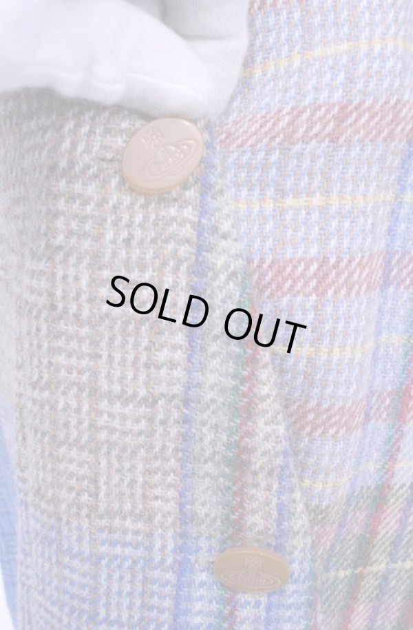 画像4: 【Vintage放出】ヴィヴィアンウエストウッド 中古 / ツイードスカート 10 マルチカラー  O-25-12-20-052-sk-IG-OS (4)