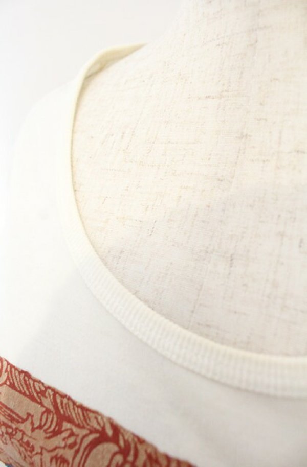 画像4: 【Vintage放出】ヴィヴィアンウエストウッド 中古 / 額縁ユニオンジャック Tシャツ M アイボリー  O-25-12-20-005-ts-YM-OS (4)