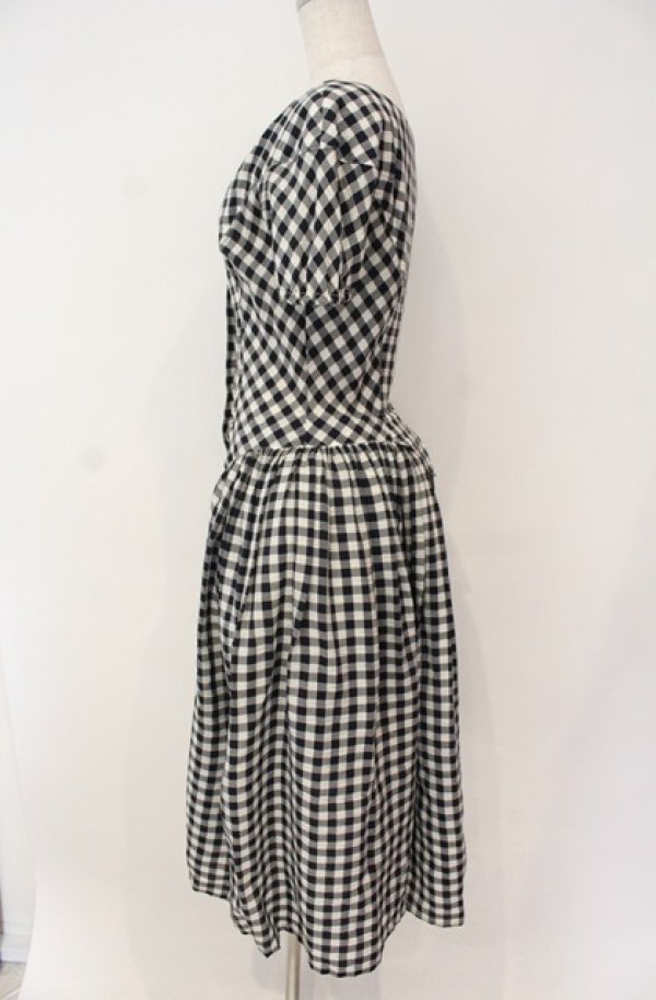 画像3: 【Vintage放出】ヴィヴィアンウエストウッド 中古 / マンデードレス 10 ブラックｘホワイト  O-25-12-20-006-op-YM-OS (3)
