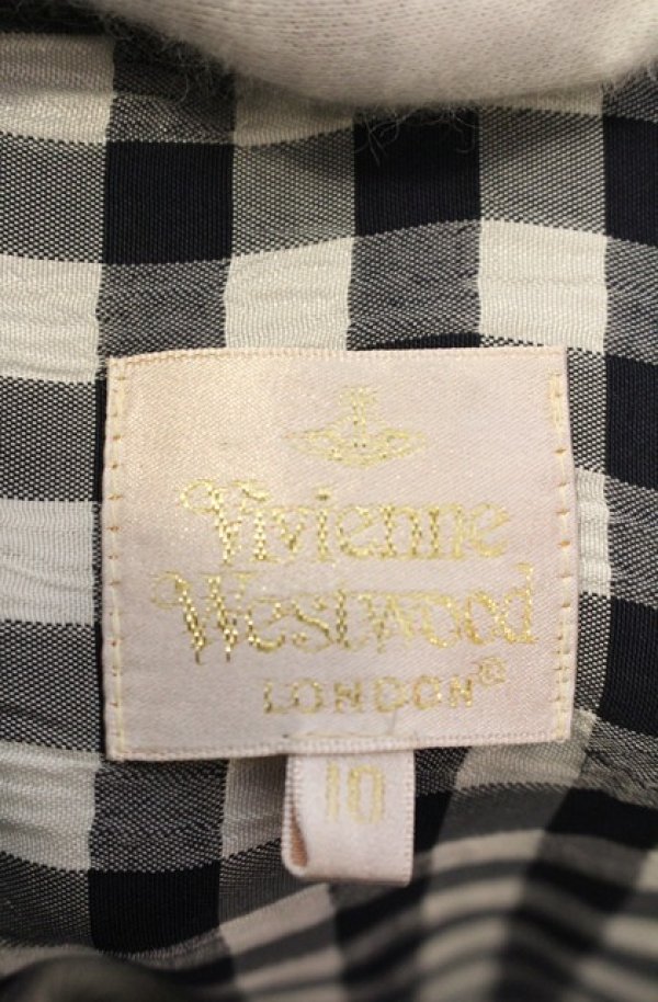 画像6: 【Vintage放出】ヴィヴィアンウエストウッド 中古 / マンデードレス 10 ブラックｘホワイト  O-25-12-20-006-op-YM-OS (6)