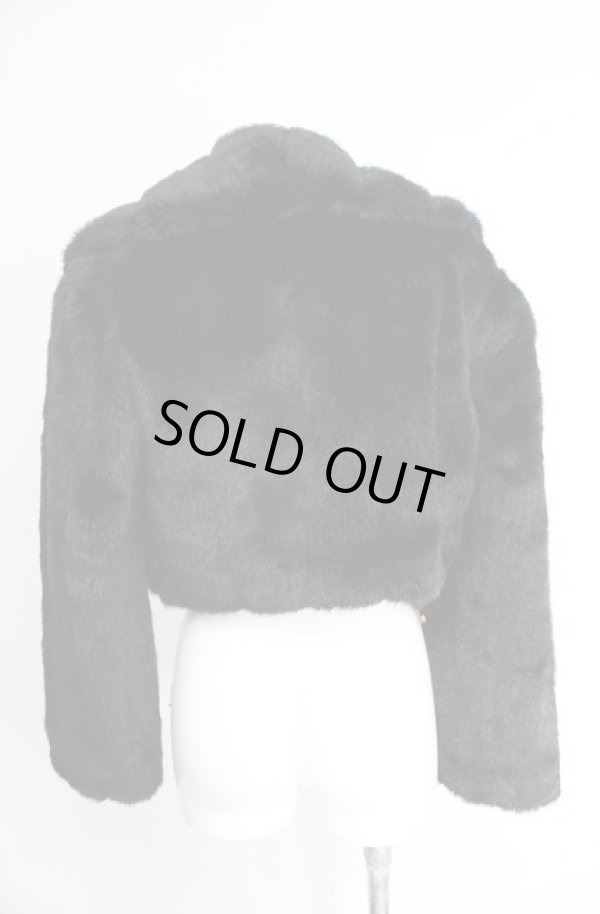 画像3: 【Vintage放出】ヴィヴィアンウエストウッド 中古 / フェイクファージャケット 40 ブラック  O-25-12-20-007-jc-YM-ZH (3)