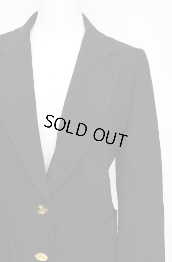 画像3: 【Vintage放出】ヴィヴィアンウエストウッド 中古 / 2Bテーラードジャケット  ブラック  O-25-12-20-008-jc-YM-ZH (3)