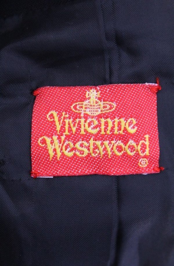 画像7: 【Vintage放出】ヴィヴィアンウエストウッド 中古 / 2Bテーラードジャケット  ブラック  O-25-12-20-008-jc-YM-OS (7)