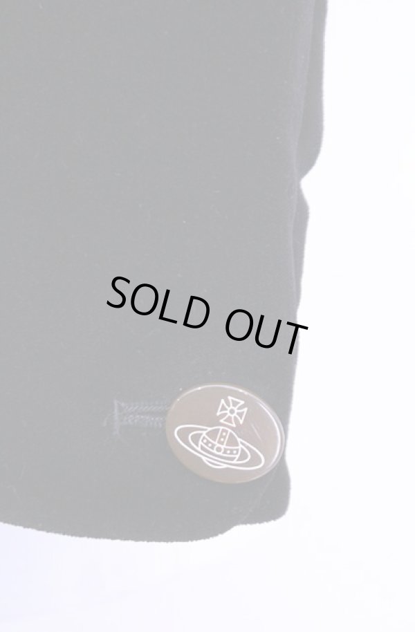 画像3: 【Vintage放出】ヴィヴィアンウエストウッド 中古 / 別珍ラブジャケット 2 ブラック  O-25-12-20-009-jc-YM-ZH (3)