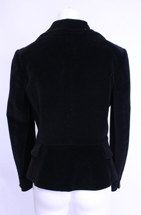画像4: 【Vintage放出】ヴィヴィアンウエストウッド 中古 / 別珍ラブジャケット 2 ブラック  O-25-12-20-009-jc-YM-OS (4)