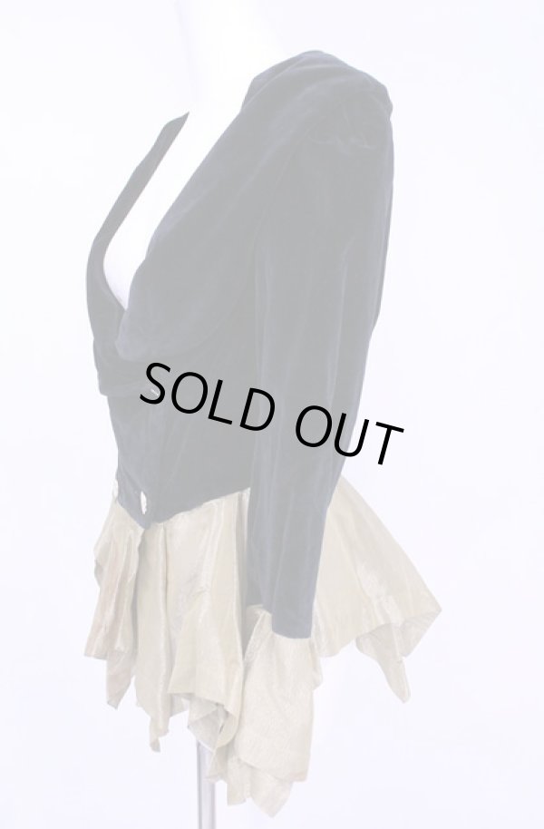 画像3: 【Vintage放出】ヴィヴィアンウエストウッド 中古 / アンダーバストジャケット 42 ブラックｘゴールド  O-25-12-20-011-jc-OD-OS (3)