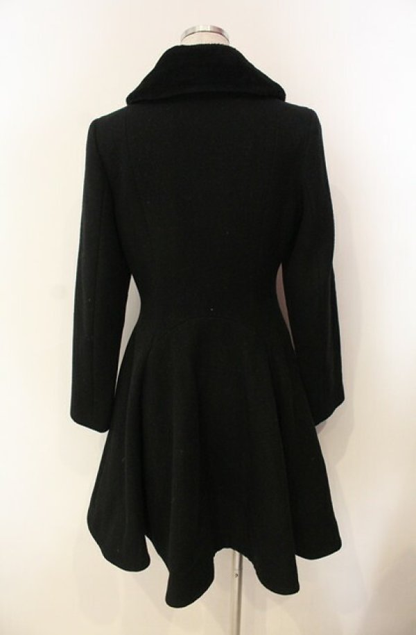 画像5: ヴィヴィアンウエストウッド 中古 / ファー襟Aラインコート 2 ブラック  O-26-01-11-002-co-IG-OS (5)