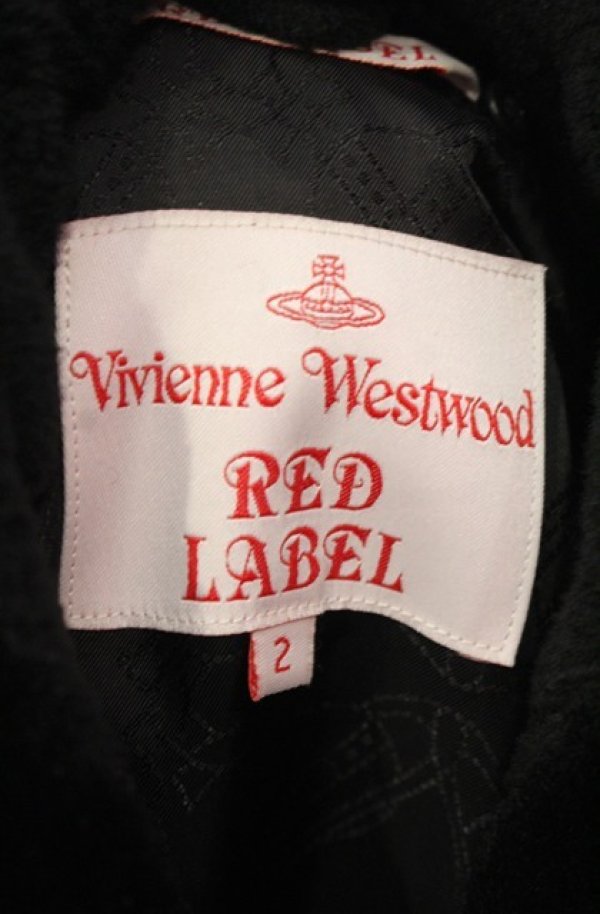 画像6: ヴィヴィアンウエストウッド 中古 / ファー襟Aラインコート 2 ブラック  O-26-01-11-002-co-IG-OS (6)