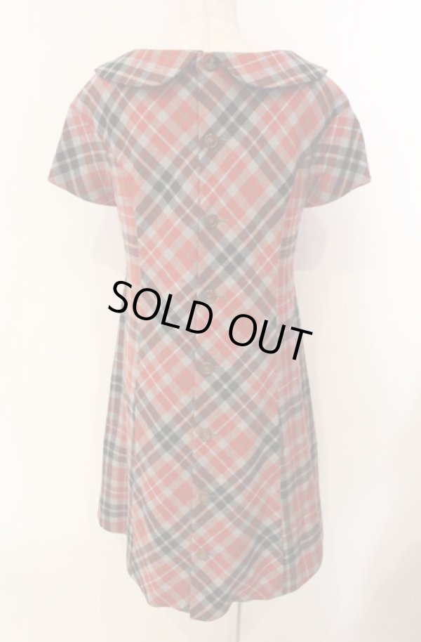 画像4: ヴィヴィアンウエストウッド 中古 / タータンドレス 2 レッド  O-26-01-11-020-op-YM-OS (4)