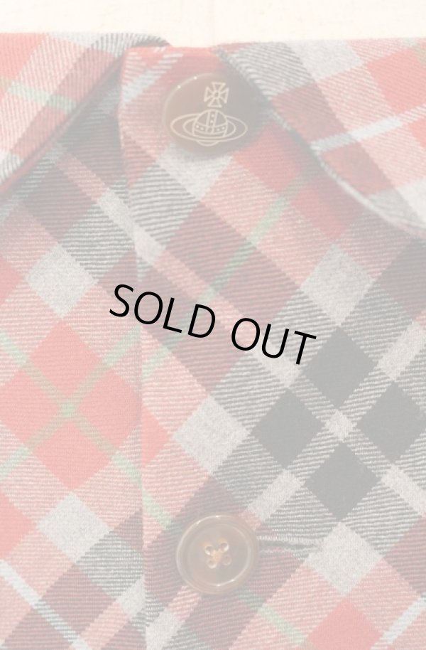 画像5: ヴィヴィアンウエストウッド 中古 / タータンドレス 2 レッド  O-26-01-11-020-op-YM-OS (5)