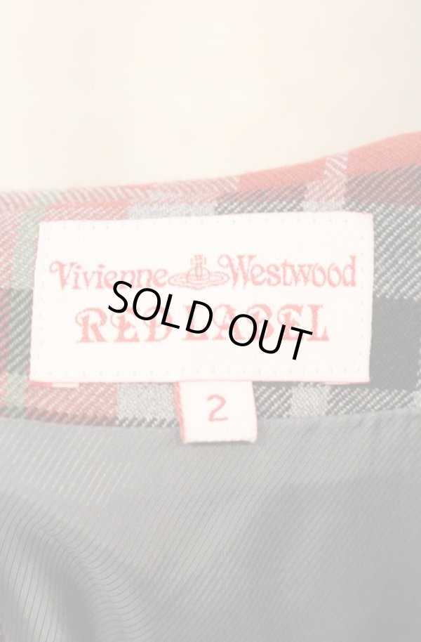 画像6: ヴィヴィアンウエストウッド 中古 / タータンドレス 2 レッド  O-26-01-11-020-op-YM-OS (6)