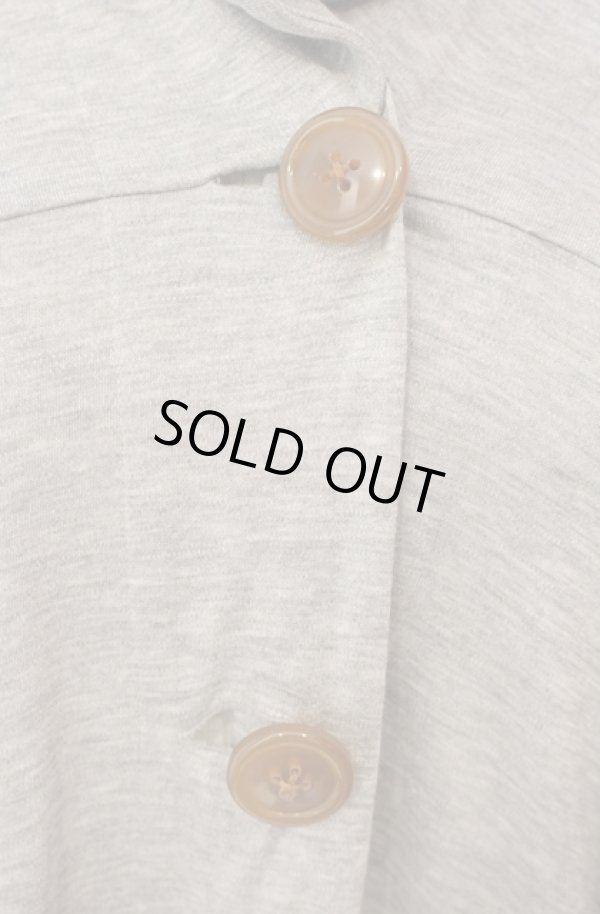 画像2: ヴィヴィアンウエストウッド 中古 / ハイネックストレッチコットンカーディガン 2 グレー  O-26-01-11-022-to-YM-OS (2)