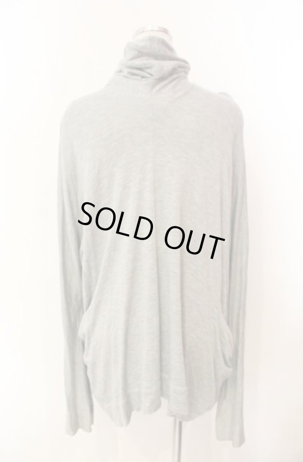 画像4: ヴィヴィアンウエストウッド 中古 / ハイネックストレッチコットンカーディガン 2 グレー  O-26-01-11-022-to-YM-OS (4)