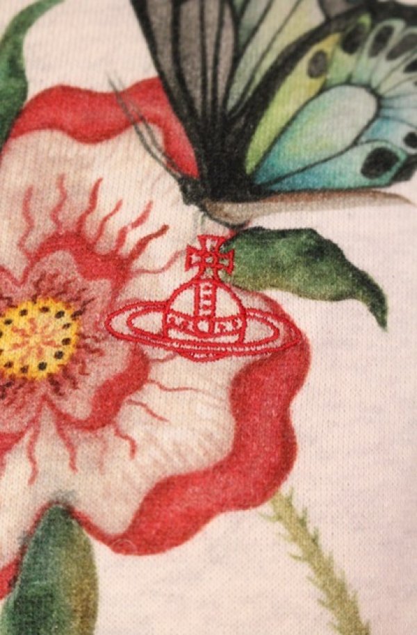 画像2: ヴィヴィアンウエストウッド 中古 / MYSTICAL スウェットシャツ 00 アイボリー  O-26-01-11-023-to-YM-OS (2)