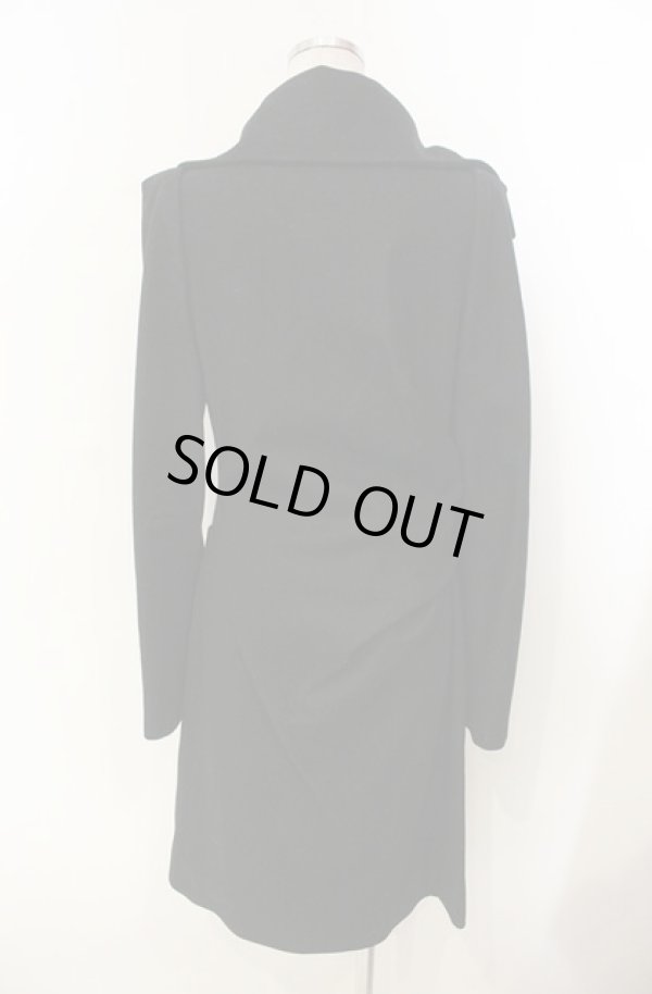 画像4: ヴィヴィアンウエストウッド 中古 / サイドボタンロングコート 40 ブラック  O-26-01-11-003-co-YM-OS (4)