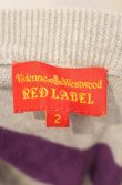 画像6: ヴィヴィアンウエストウッド 中古 / 単色オーブ刺繍ボーダーカーディガン 2 グレー×パープル  O-26-01-11-027-to-IG-OS (6)