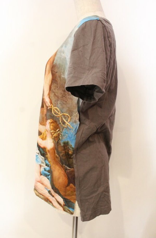 画像3: ヴィヴィアンウエストウッド 中古 / ブーシェボーイズTシャツ 2 ブラウン×マルチ  O-26-01-11-029-ts-IG-OS (3)