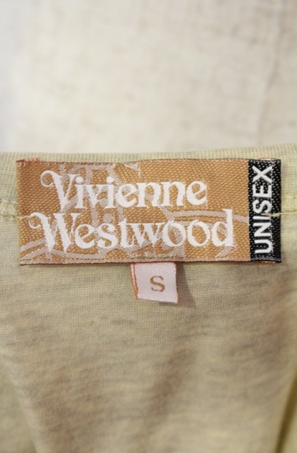 画像6: ヴィヴィアンウエストウッド 中古 / MORAL OUTRAGE Tシャツ S イエロー系  O-26-01-11-031-ts-YM-OS (6)