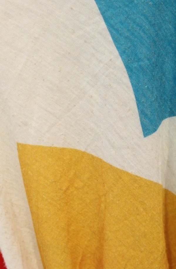 画像2: ANGLOMANIA 中古 / パターンプリントTシャツ 38 マルチｘアイボリー  O-26-01-11-032-ts-YM-OS (2)