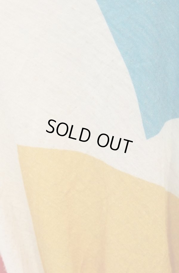 画像2: ANGLOMANIA 中古 / パターンプリントTシャツ 38 マルチｘアイボリー  O-26-01-11-032-ts-YM-ZH (2)