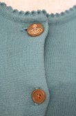 画像2: ヴィヴィアンウエストウッド 中古 / カラーオーブ刺繍カーディガン M グリーン  O-26-01-11-033-to-YM-OS (2)
