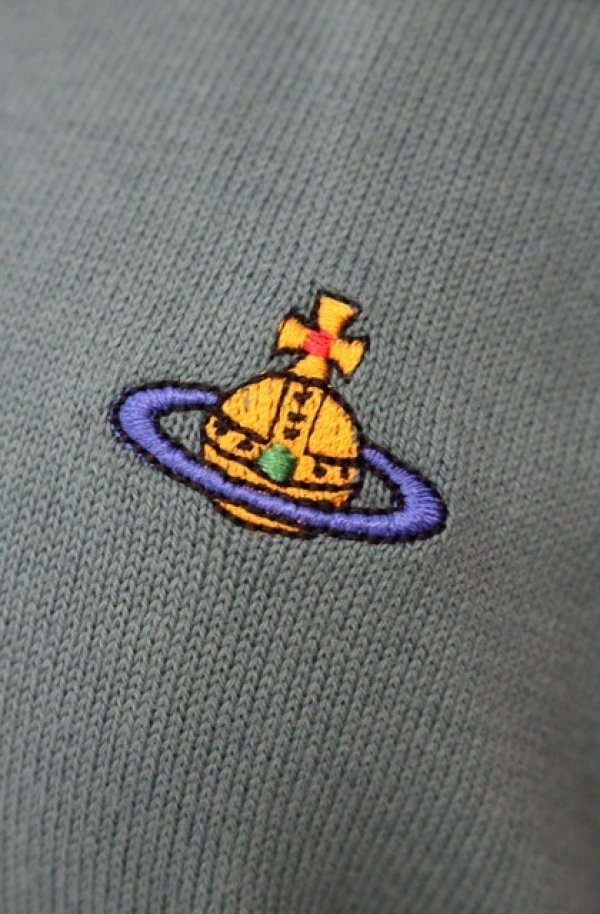 画像3: ヴィヴィアンウエストウッド 中古 / カラーオーブ刺繍カーディガン M グリーン  O-26-01-11-033-to-YM-OS (3)