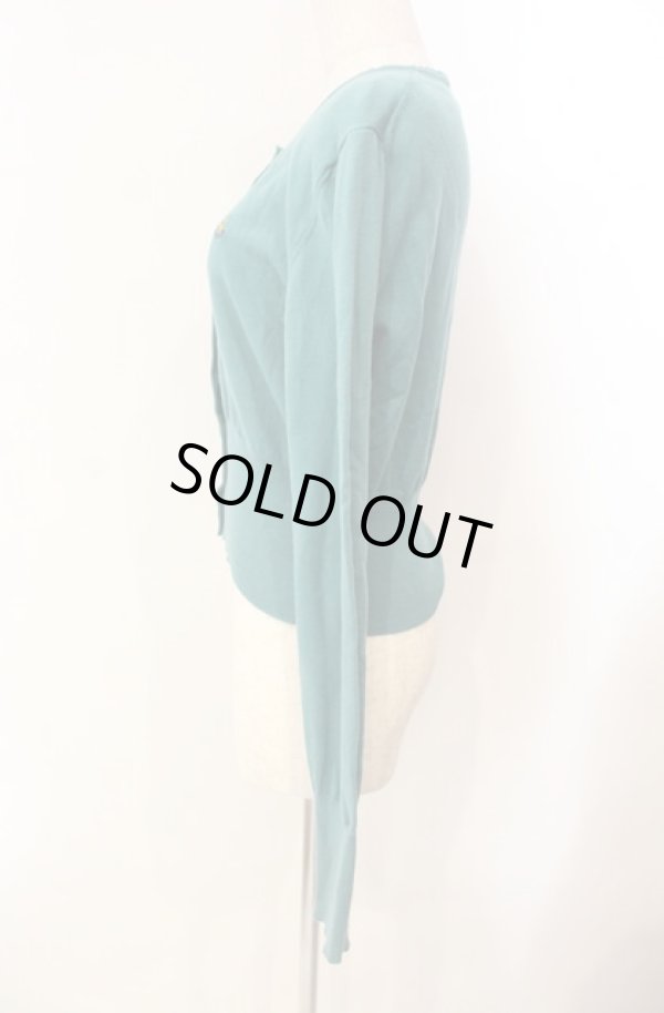 画像4: ヴィヴィアンウエストウッド 中古 / カラーオーブ刺繍カーディガン M グリーン  O-26-01-11-033-to-YM-ZH (4)