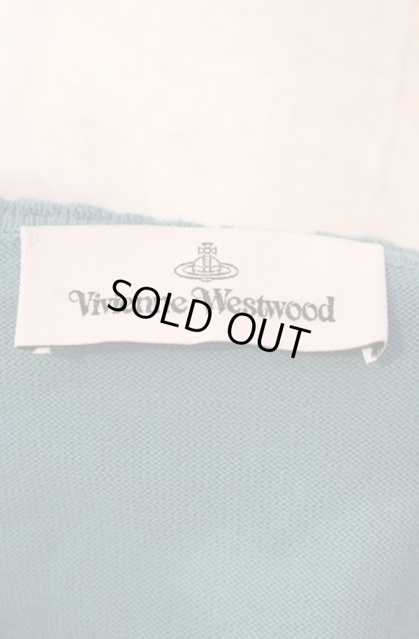 画像6: ヴィヴィアンウエストウッド 中古 / カラーオーブ刺繍カーディガン M グリーン  O-26-01-11-033-to-YM-ZH (6)