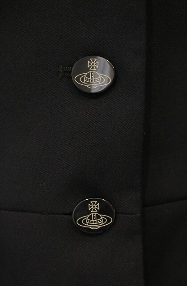 画像2: ヴィヴィアンウエストウッド 中古 / ラブジャケット 2 3ツボタン ブラック  O-26-01-11-004-jc-IG-OS (2)