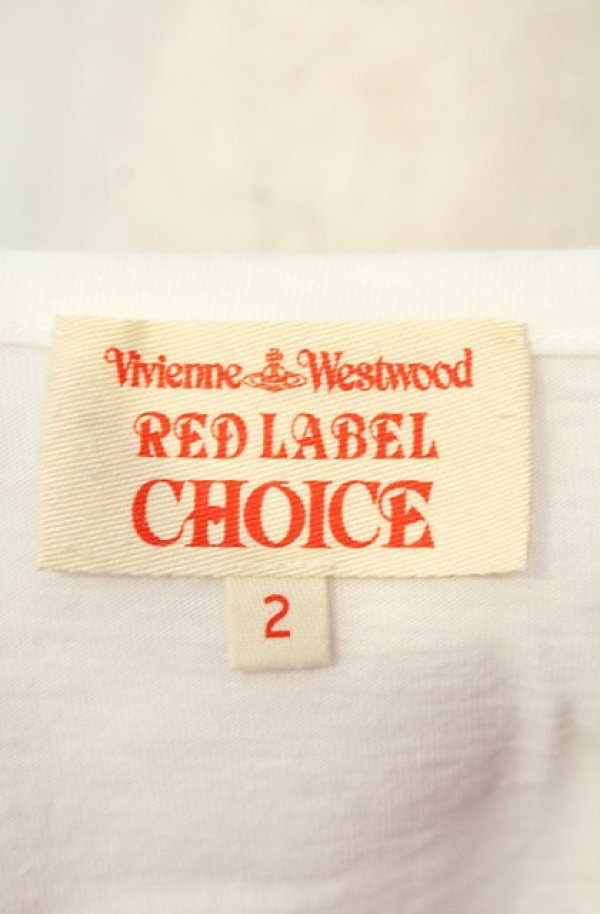 画像5: ヴィヴィアンウエストウッド 中古 / CHOICE 単色オーブ刺繍Uネックカットソー 2 ホワイト  O-26-01-11-035-to-IG-OS (5)