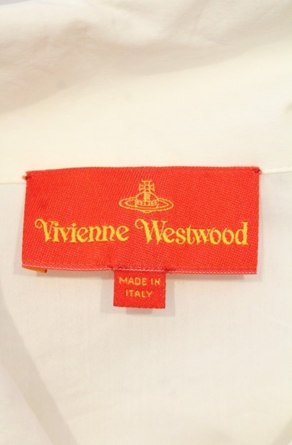 画像6: ヴィヴィアンウエストウッド 中古 / 7部丈ラブシャツ 38 ホワイト  O-26-01-11-036-bl-IG-OS (6)