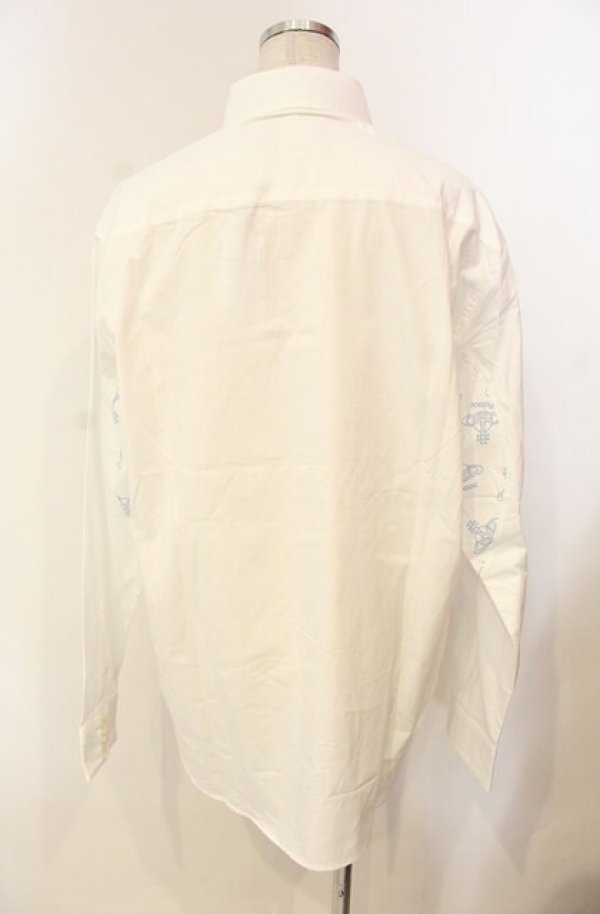 画像6: ヴィヴィアンウエストウッド 中古 / Palaceコラボテディベアシャツ S ホワイトｘブルー  O-26-01-11-037-bl-YM-OS (6)