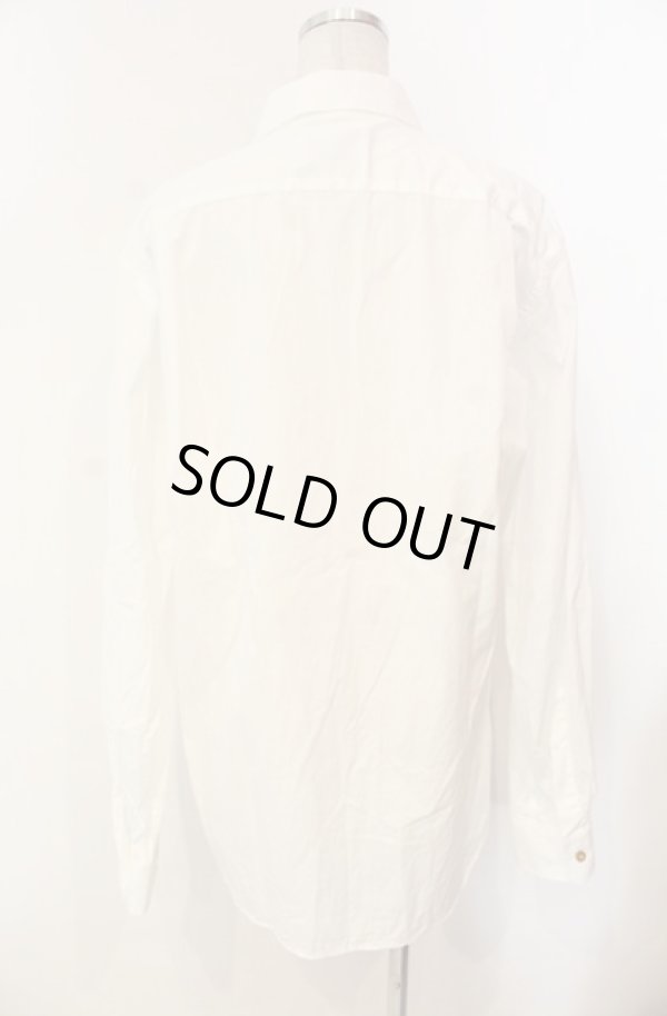 画像5: ヴィヴィアンウエストウッド 中古 / 銀オーブ刺繍ボタンダウンシャツ 50 ホワイト  O-26-01-11-038-bl-YM-ZH (5)