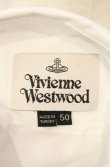 画像6: ヴィヴィアンウエストウッド 中古 / 銀オーブ刺繍ボタンダウンシャツ 50 ホワイト  O-26-01-11-038-bl-YM-OS (6)