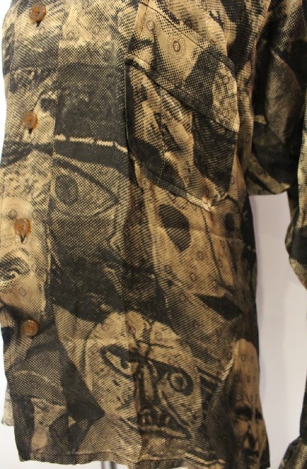 画像3: ヴィヴィアンウエストウッド 中古 / Puppet Chaos シャツ （パペット カオス） 38 ゴールド  O-26-01-11-040-bl-YM-OS (3)