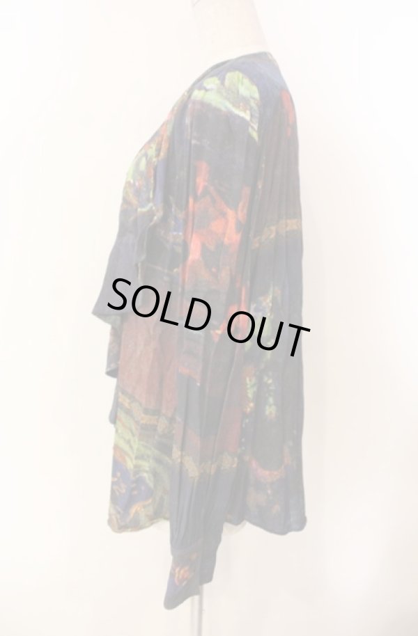 画像3: ヴィヴィアンウエストウッド 中古 / 総柄ドレープシャツ 46 マルチ  O-26-01-11-042-bl-YM-ZH (3)