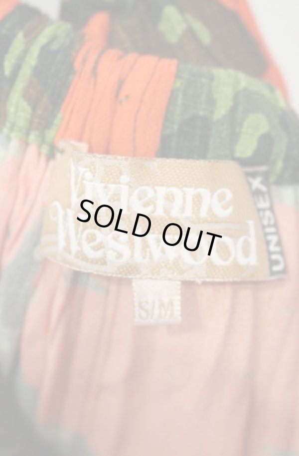 画像5: ヴィヴィアンウエストウッド 中古 / カモプリントクラウドロレインバードパンツ S/M オレンジｘカーキ  O-26-01-11-048-pa-YM-OS (5)