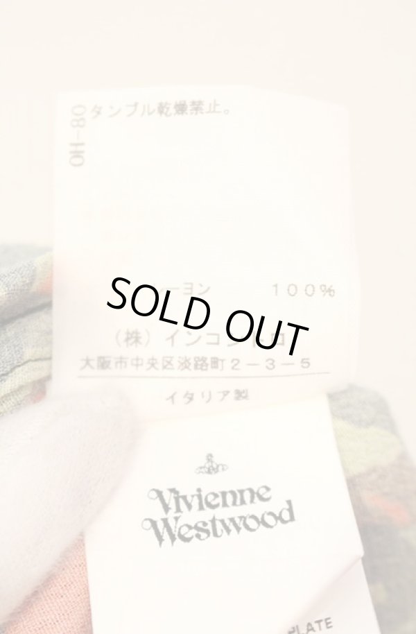 画像6: ヴィヴィアンウエストウッド 中古 / カモプリントクラウドロレインバードパンツ S/M オレンジｘカーキ  O-26-01-11-048-pa-YM-OS (6)