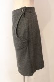 画像2: ヴィヴィアンウエストウッド 中古 / アシンメトリーヘリンボーンスカート XS グレー  O-26-01-11-055-sk-YM-OS (2)