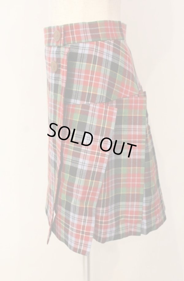 画像3: ヴィヴィアンウエストウッド 中古 / TARTAN CHECKミニスカート 02 マルチ  O-26-01-11-056-sk-YM-ZH (3)