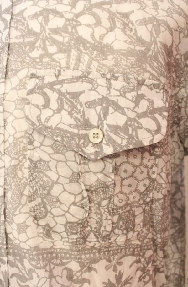 画像2: ヴィヴィアンウエストウッド MAN 中古 / ポケット付キ総柄シャツ 50 ホワイト  O-26-01-11-060-bl-YM-OS (2)