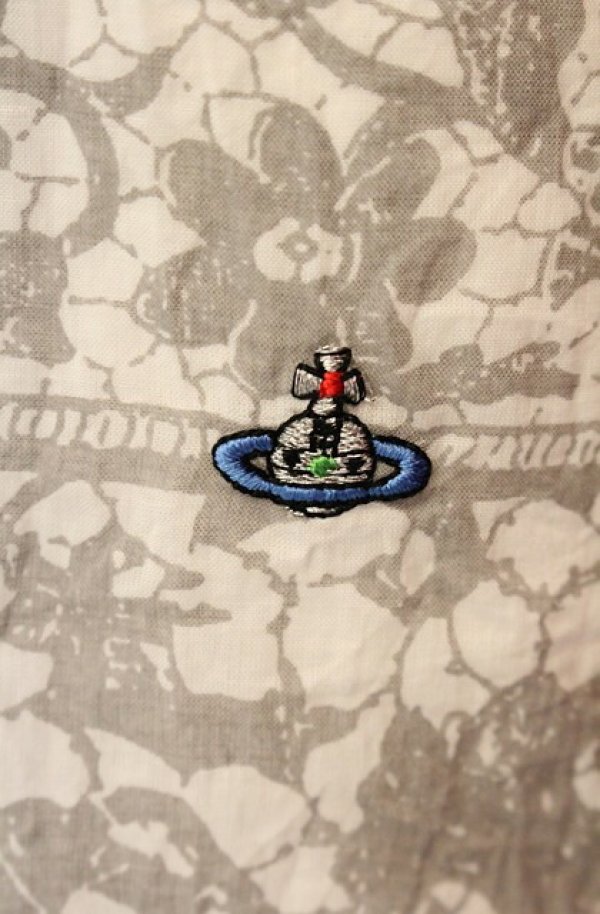 画像3: ヴィヴィアンウエストウッド MAN 中古 / ポケット付キ総柄シャツ 50 ホワイト  O-26-01-11-060-bl-YM-OS (3)