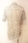 画像5: ヴィヴィアンウエストウッド MAN 中古 / 総柄半袖シャツ 48 ホワイトｘグレー  O-26-01-11-061-bl-YM-OS (5)