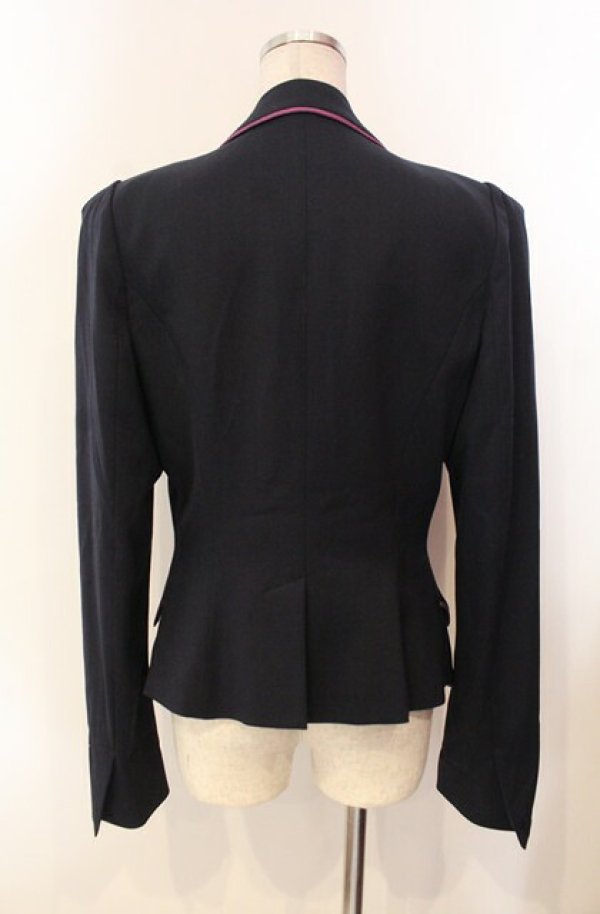 画像5: ヴィヴィアンウエストウッド 中古 / ウエストコートジャケット 42 ネイビーｘパープル  O-26-01-11-006-jc-YM-OS (5)